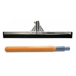 Black Foam Double Edge Steel Frame Squeegee 22" with 60" Handle