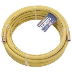 Yellow  Rubber Air Hose 50' x 3/8" with 1/4" NPT BOWES HO AH-945Y