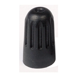 Long Skirted Black Plastic Cap with Seal for 17-20008 Box of 100