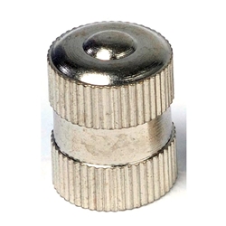 Valve Cap TR #VC-3, Long Skirted Metal Dome Box of 100