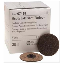 Scotch-Brite Roloc Surface Conditioning Disc TR PN 07485, 3" x NH A CRS