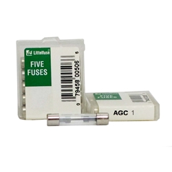 Littelfuse AGC 1 Pack of 5 1amp Glass Fuse