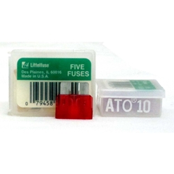 Littelfuse ATO 10 pack of 5 10amp Fast-Acting Automotive Blade Fuse