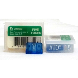 Littelfuse ATO 15 pack of 5 15amp Fast-Acting Automotive Blade Fuse
