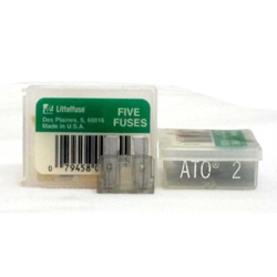 Littelfuse ATO 2 pack of 5 2amp Fast-Acting Automotive Blade Fuse