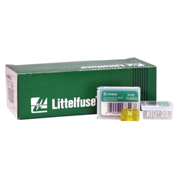 Littelfuse ATO 20 Box of 100 20amp Fast-Acting Automotive Blade Fuse