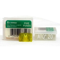 Littelfuse ATO 20 pack of 5 20amp Fast-Acting Automotive Blade Fuse