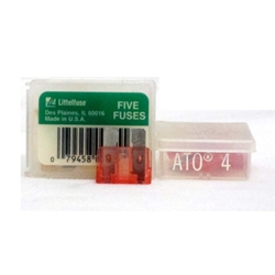 Littelfuse ATO 4 pack of 5 4amp Fast-Acting Automotive Blade Fuse