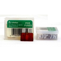 Littelfuse ATO 7.5 pack of 5 7.5amp Fast-Acting Automotive Blade Fuse