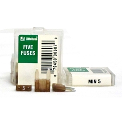 Littelfuse Mini 5 5amp Blade Fuse 5 Pack