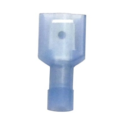 Terminal Quick Disconnect 1/4" Male Fully Insulated Nylon Blue Bag of 100