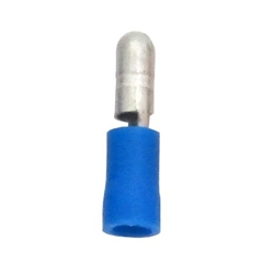 Terminal Bullets Male Insulated Vinyl Blue .156 Bag of 100