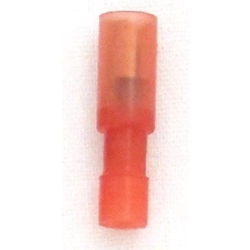 Terminal Bullets Nylon Bullet Female Red (22-18) Bag of 100