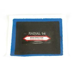 3-3/8" x 4" 1ply Radial 14 Euro Style COI Radial Repair Box of 10