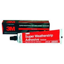 3M Super Weatherstrip and Gasket Adhesive, 08001, Yellow, 5 oz Tube